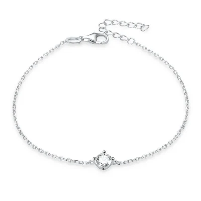 Bracelet en argent Sterling 925 avec zircone cubique, bijoux pour femmes