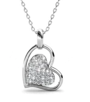 Collier coeur en argent 925, pendentif personnalisé, bijoux à la mode